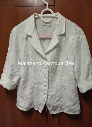 Льняная блуза с вышивкой австрия