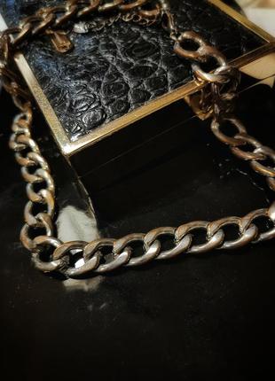 Массивная цепь цепочка колье tally weijl ожерелье6 фото