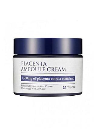 Концентрований крем із плацентарним протеїном mizon placenta ampoule cream