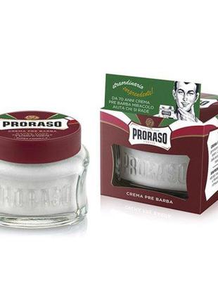 Крем до бритья proraso preshaving cream с маслом ши для жесткой щетины 100 мл