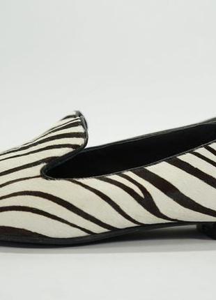 Новые! шикарные лоферы, балетки, мокасины ecco perth zebra! нат.кожа! р.38/ 25 см8 фото