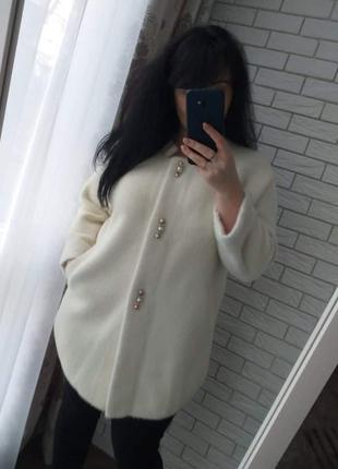 Шикарное пальто с шерстью альпаки коллекция люкс6 фото