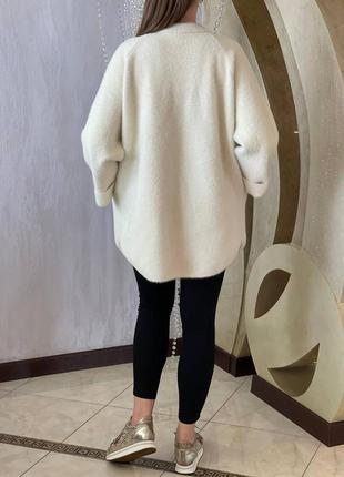 Шикарное пальто с шерстью альпаки коллекция люкс8 фото