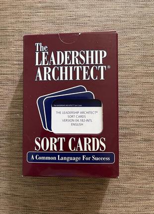 Книга the leadership architect: sort cards, архітектор лідерства. (англійською)2 фото