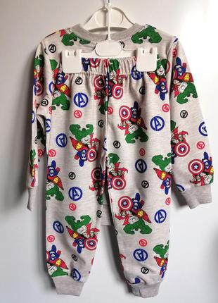 Пижама пижамка детская хлопковая для мальчиков 3-4 года турция. детский костюм ,комплект для сна ,хлопковая пижама мальчуковая бетмен 98-104.8 фото