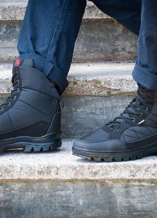 Черевики берци зимові чоловічі чорного кольору (бл-410)