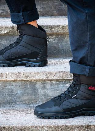 Черевики берци зимові чоловічі чорного кольору (бл-410)