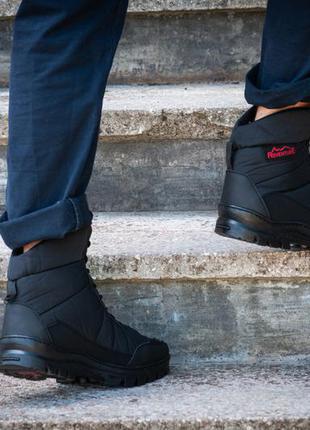 Черевики берци зимові чоловічі чорного кольору (бл-410)