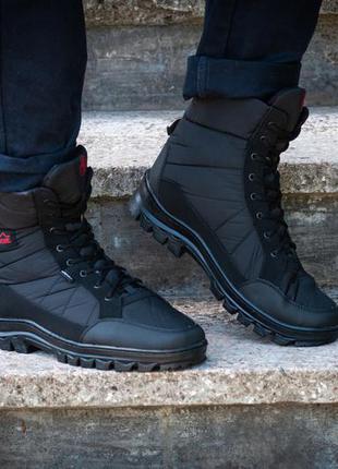 Черевики берци зимові чоловічі чорного кольору (бл-410)