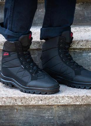Черевики берци зимові чоловічі чорного кольору (бл-410)
