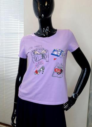 Футболка лилового цвета
