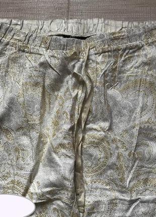 Штаны tcm tchibo с золотистым люрексом6 фото