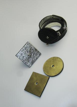 Кожаный браслет транформер  в 2 оборота  ручной работы