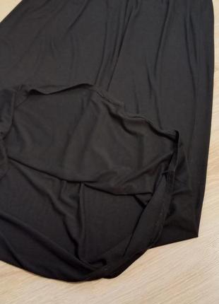 Шикарный чёрный свободный сарафан платье макси7 фото