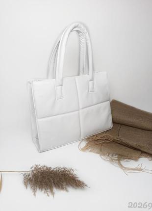 Біла сумка, легка, мега містка, біла сумочка, легка, дуже містка