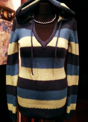 Светр м з кап. в смужку 4