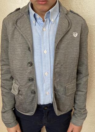 Трикотажный пиджак рост 146-148см