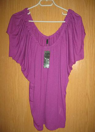 .новая суперстрейч. блузка "stile benetton" р. m