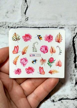 Слайдеры для ногтей, наклейки для маникюра