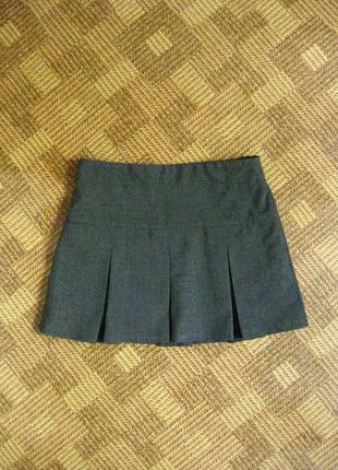 Школьная юбка в складку на девочку debenhams ☕ возраст 4-6лет1 фото