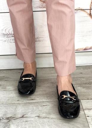 Пыльно розовые классические брюки на завышенной посадке 1+1=34 фото