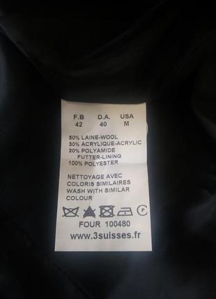 Шерстяной укороченный пиджак с карманами  " 3suisses "  48 \50 р8 фото