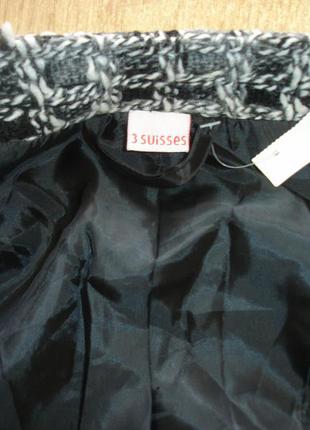 Шерстяной укороченный пиджак с карманами  " 3suisses "  48 \50 р7 фото
