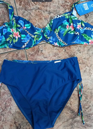 Купальник батал на косточке, без паралона на большую грудь , 4 цвета, 245нс