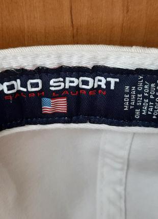 Винтажная кепка-бейсболка polo sport | polo ralph lauren | usa8 фото