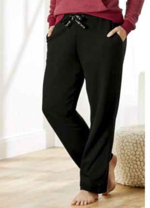 Утеплённые штаны esmara s 3xl теплые спортивные штаны черные1 фото
