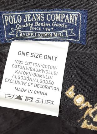 Черная кепка/бейсболка polo jeans | polo ralph lauren8 фото