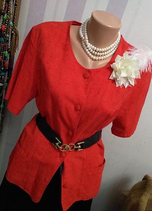 Блузка жакет рубашка лен хлопок