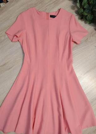 Отличное розовое платье сарафан1 фото