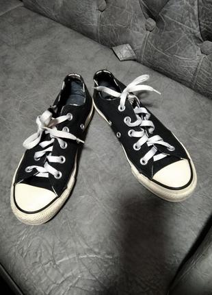 Кеды  черные «converse»