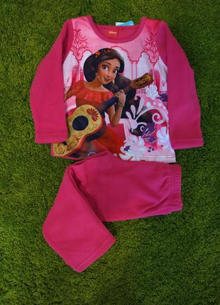Тепла флісова піжама для дівчинки disney elena avalor 3,4,5,6 роки3 фото