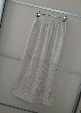Ажурная юбка с разрезами по бокам👍1 фото