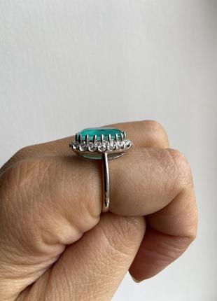 Серебряное кольцо с турмалином2 фото