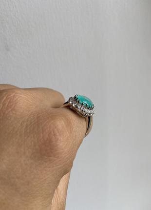 Серебряное кольцо с турмалином4 фото