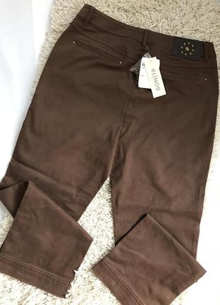 Коричневые брюки  bonita / джинсы коричневые  bonita3 фото
