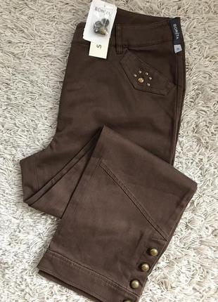Коричневые брюки  bonita / джинсы коричневые  bonita