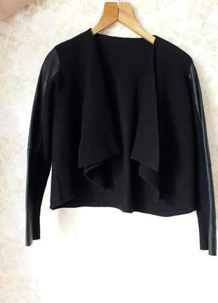 Оригинальный пиджак с рукавами из шерсти2 фото