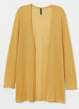 Женский кардиган горчичного цвета  h&m