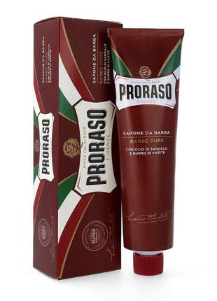 Крем для гоління для жорсткої щетини proraso barbe duro 150 мл