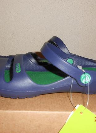 Сандалии-кроксы crocs cleo р.w4-21см. оригинал3 фото