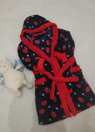 Халат детский spider man  на 3-4 года 104 см