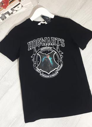 Футболка harry potter.гарі поттер. чорна футболка з малюнком, що переливається