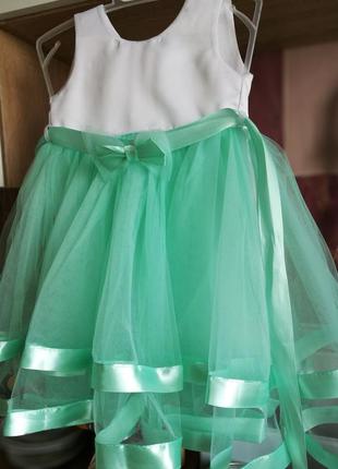 Красиве нарядне плаття + шпилька, можна з пінетками6 фото