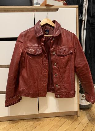 Куртка кожа натуральная gap