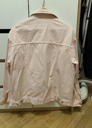 Куртка джинсовая розовая2 фото