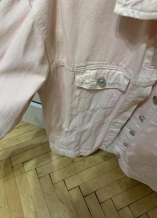 Куртка джинсовая розовая3 фото